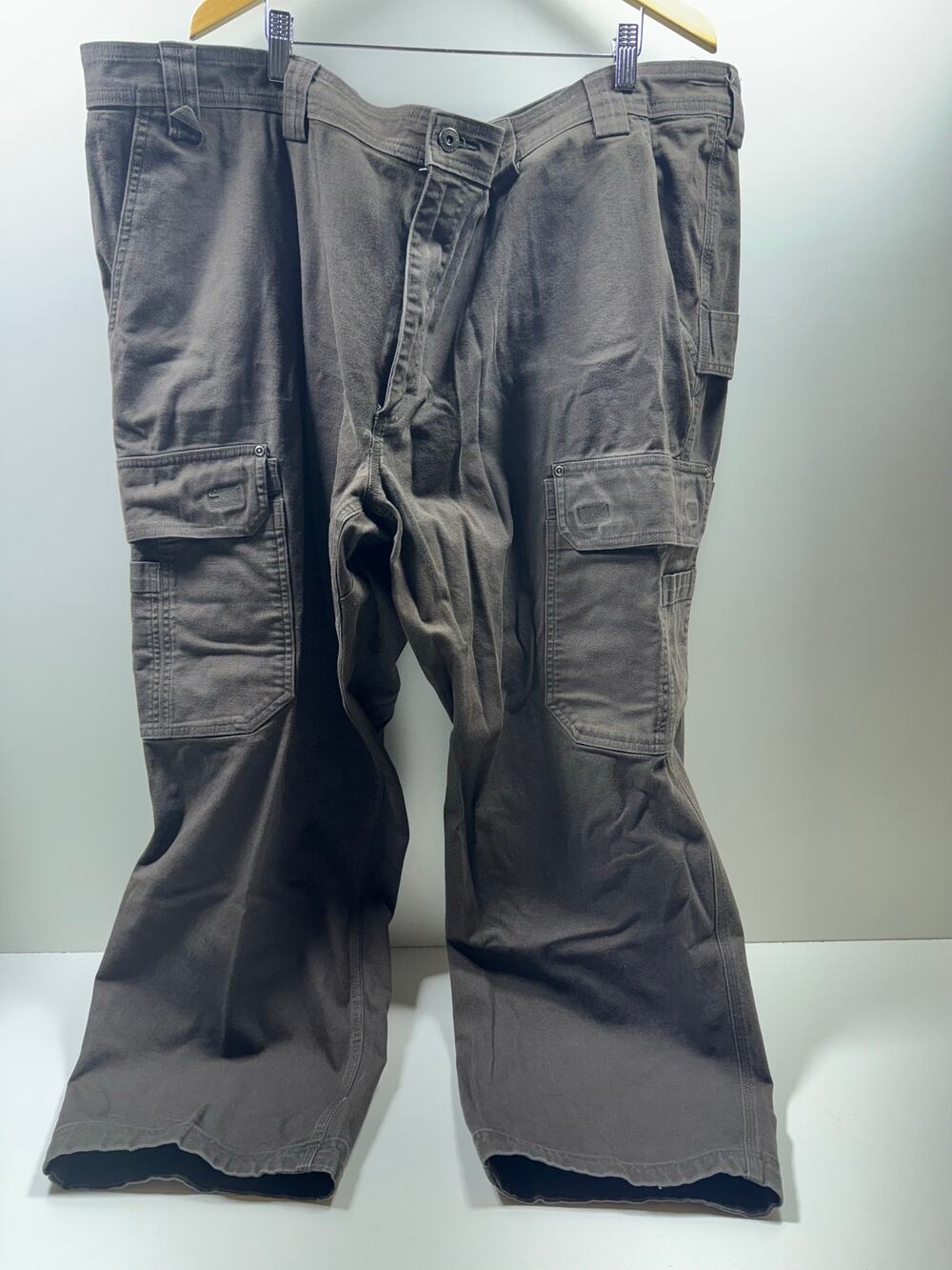 Duluth Trading Co Men’s Flex Fire Hose Men’s Carpenter Pants Brown 48X30 Utility